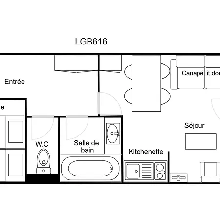 Confortable 2 Pièces Skis Aux Pieds, 4 Personnes - Fr-1-182a-25 Appartement *